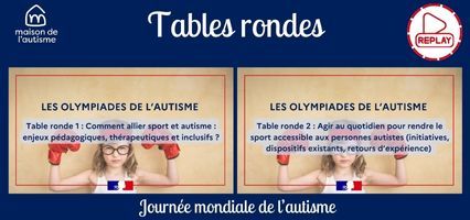 Affiche présentant les titres des 2 tables rondes