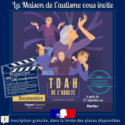 Affiche du documentaire annonçant l'invitation à la projection