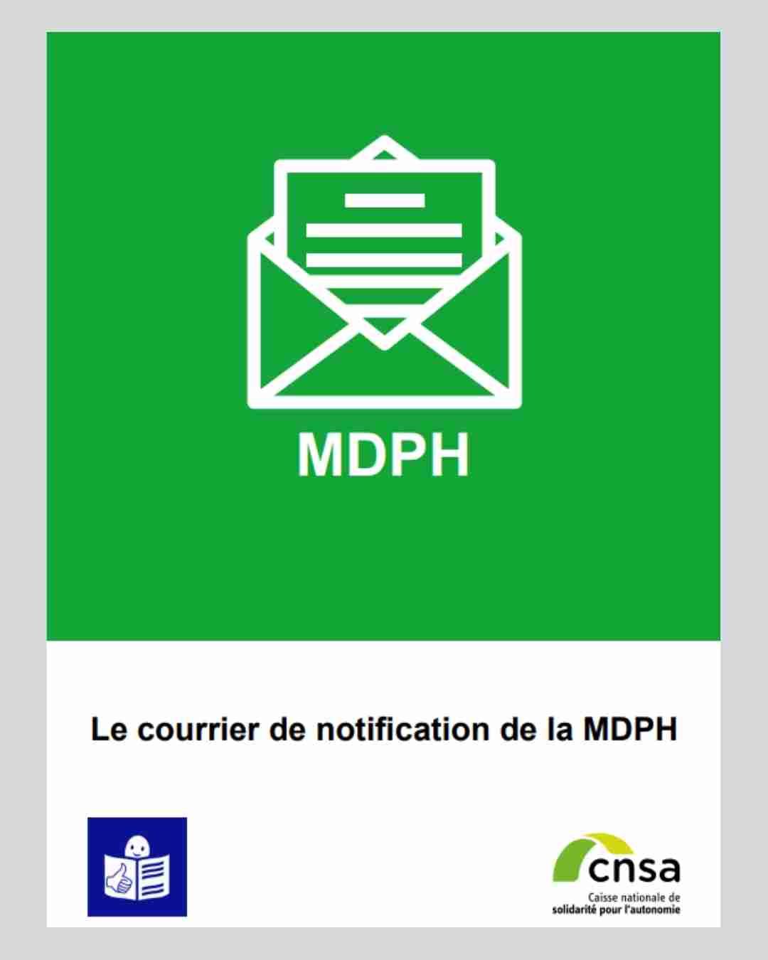 courrier de notification à la MDPH FALC