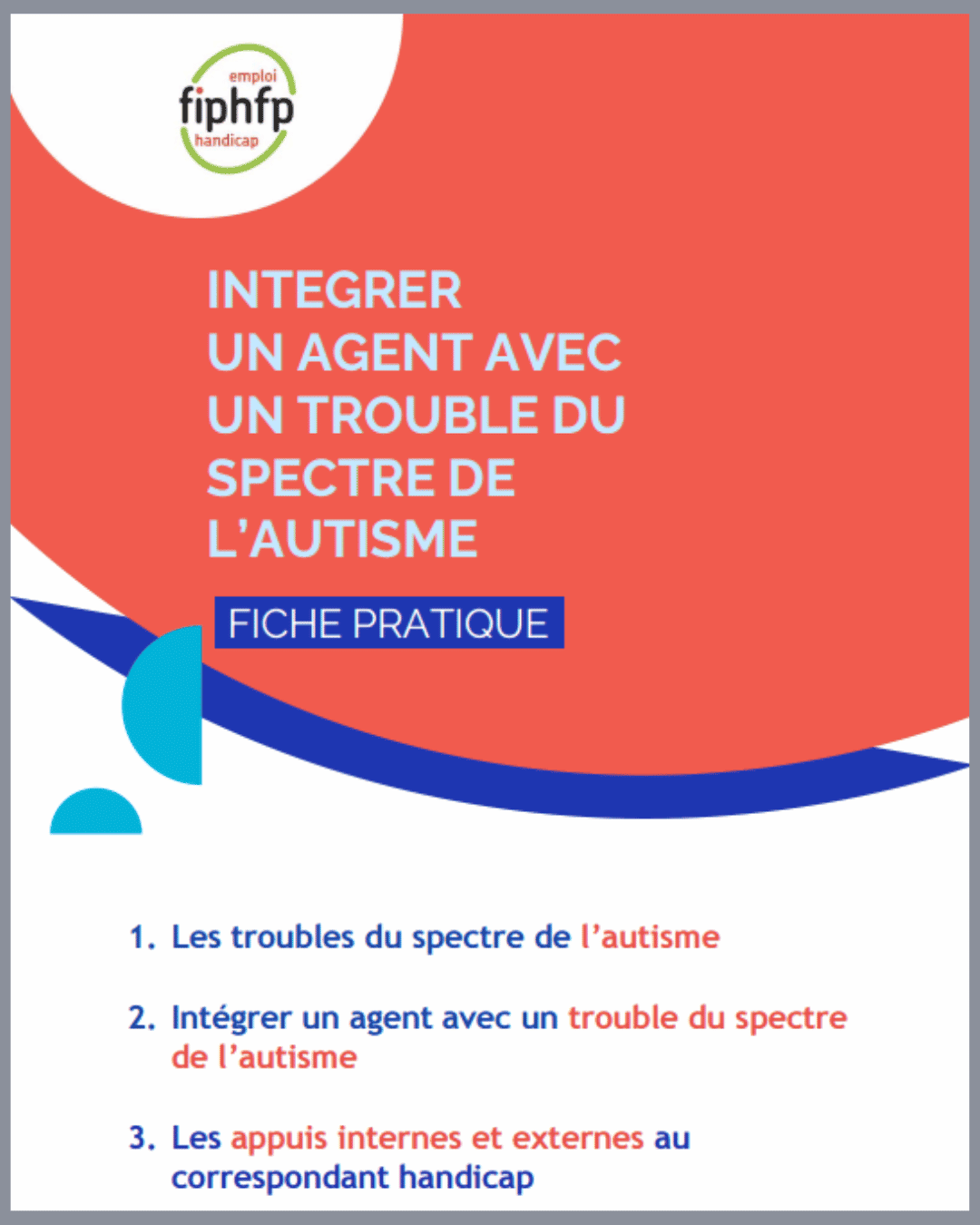 Intégrer agents avec TSA - FIPHFP