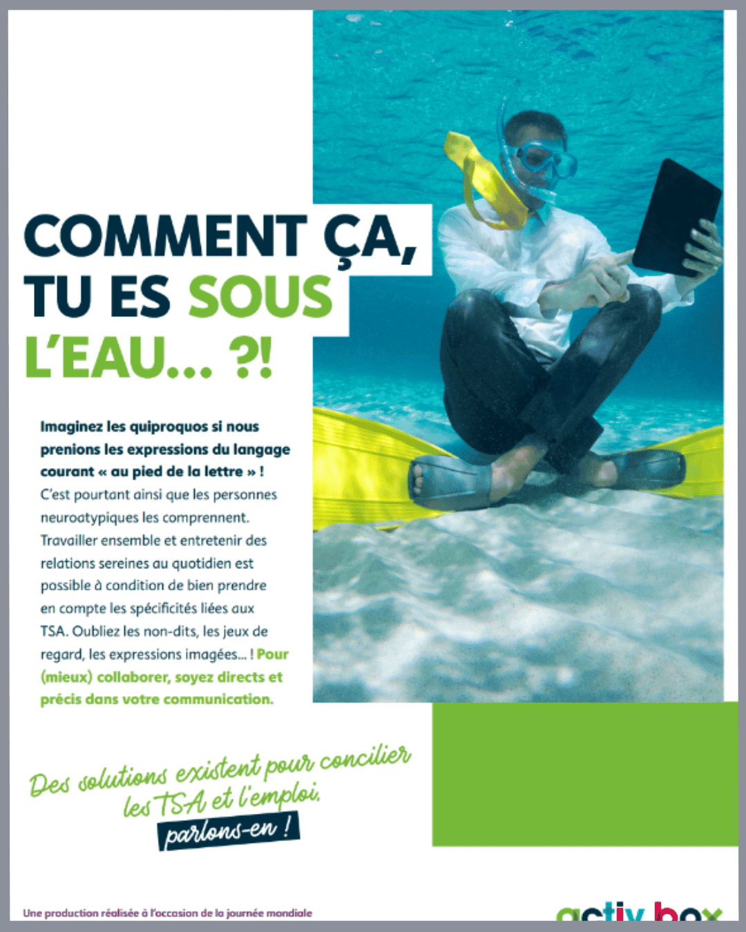 Autisme et emploi - Communication claire - Agefiph - 2021