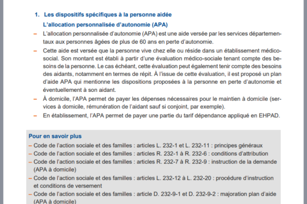 HAS répit aidants droits